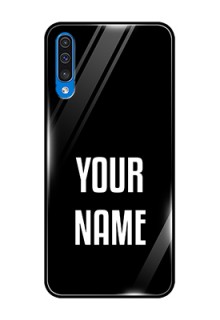 Galaxy A30s Your Name on Glass Phone Case