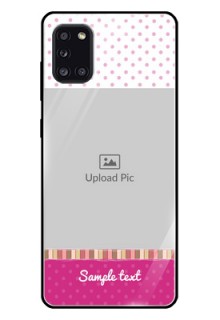 Galaxy A31 Photo Printing on Glass Case  - Cute Girls Cover Design
