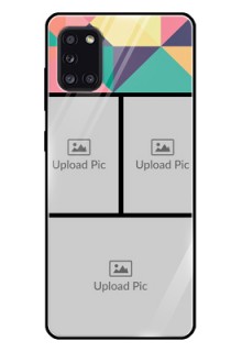 Galaxy A31 Custom Glass Phone Case  - Bulk Pic Upload Design