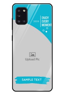 Galaxy A31 Custom Glass Mobile Case  - Happy Moment Design