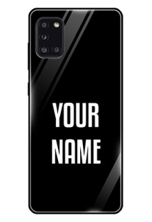 Galaxy A31 Your Name on Glass Phone Case