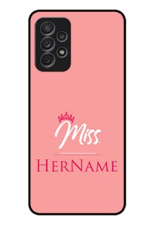 Galaxy A32 Custom Glass Phone Case Mrs with Name