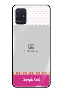 Galaxy A51 Photo Printing on Glass Case  - Cute Girls Cover Design