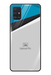 Galaxy A51 Photo Printing on Glass Case  - Simple Pattern Photo Upload Design