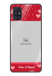 Galaxy A51 Custom Glass Phone Case  - Valentines Day Design