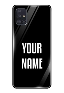 Galaxy A51 Your Name on Glass Phone Case