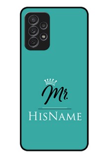 Galaxy A52 Custom Glass Phone Case Mr with Name