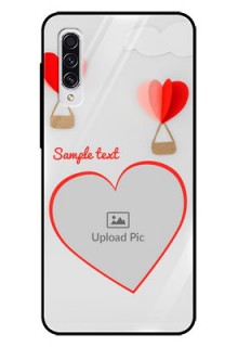 Samsung Galaxy A70 Custom Glass Mobile Case  - Parachute Love Design