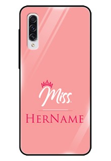 Galaxy A70 Custom Glass Phone Case Mrs with Name