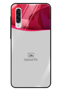 Samsung Galaxy A70s Custom Glass Mobile Case  - Red Abstract Design