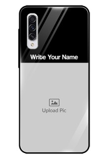 Galaxy A70S Photo with Name on Glass Phone Case