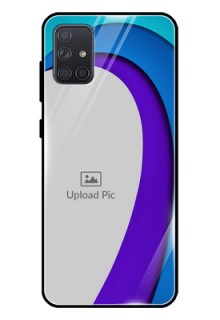 Galaxy A71 Photo Printing on Glass Case  - Simple Pattern Design