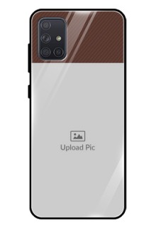 Galaxy A71 Custom Glass Mobile Case  - Elegant Case Design