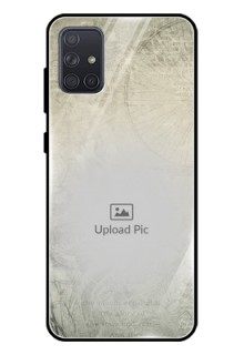 Galaxy A71 Custom Glass Phone Case  - with vintage design