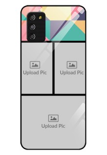 Galaxy F02s Custom Glass Phone Case  - Bulk Pic Upload Design
