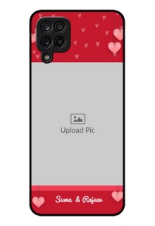 Galaxy F12 Custom Glass Phone Case - Valentines Day Design