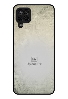 Galaxy F12 Custom Glass Phone Case - with vintage design