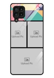 Galaxy F22 Custom Glass Phone Case  - Bulk Pic Upload Design