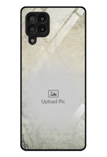 Galaxy F22 Custom Glass Phone Case  - with vintage design