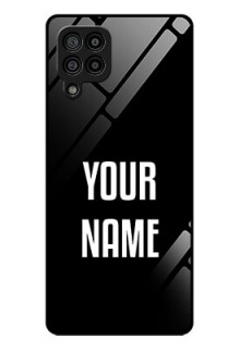 Galaxy F22 Your Name on Glass Phone Case