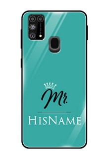 Galaxy F41 Custom Glass Phone Case Mr with Name
