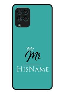 Galaxy F62 Custom Glass Phone Case Mr with Name