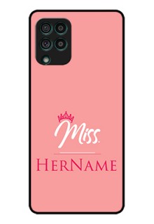 Galaxy F62 Custom Glass Phone Case Mrs with Name