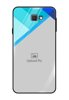 Samsung Galaxy J7 Prime Custom Glass Phone Case  - Blue Pattern Design