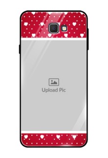 Samsung Galaxy J7 Prime Photo Printing on Glass Case  - Hearts Mobile Case Design