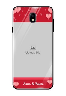 Galaxy J7 Pro Custom Glass Phone Case  - Valentines Day Design