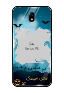 Galaxy J7 Pro Custom Glass Phone Case  - Halloween frame design