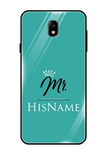Galaxy J7 Pro Custom Glass Phone Case Mr with Name
