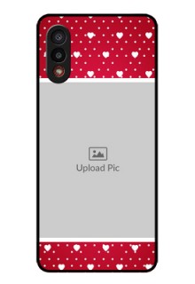 Galaxy M02 Photo Printing on Glass Case - Hearts Mobile Case Design
