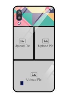 Galaxy M10 Custom Glass Phone Case - Bulk Pic Upload Design