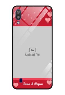 Galaxy M10 Custom Glass Phone Case - Valentines Day Design