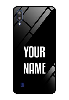 Galaxy M10 Your Name on Glass Phone Case