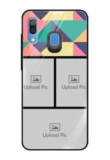 Galaxy M10s Custom Glass Phone Case  - Bulk Pic Upload Design