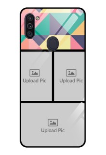 Galaxy M11 Custom Glass Phone Case - Bulk Pic Upload Design