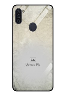 Galaxy M11 Custom Glass Phone Case - with vintage design