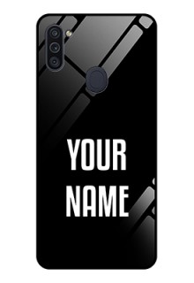 Galaxy M11 Your Name on Glass Phone Case