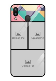 Galaxy M20 Custom Glass Phone Case - Bulk Pic Upload Design