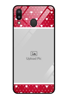 Galaxy M20 Photo Printing on Glass Case - Hearts Mobile Case Design