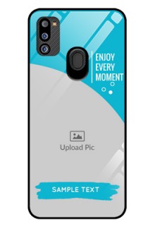 Galaxy M21 2021 Edition Custom Glass Mobile Case - Happy Moment Design