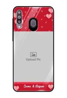 Samsung Galaxy M30 Custom Glass Phone Case  - Valentines Day Design