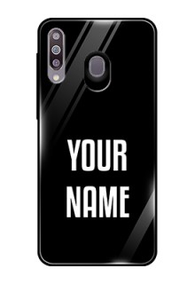Galaxy M30 Your Name on Glass Phone Case