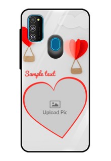 Samsung Galaxy M30s Custom Glass Mobile Case  - Parachute Love Design