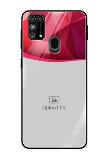 Galaxy M31 Prime Edition Custom Glass Mobile Case  - Red Abstract Design