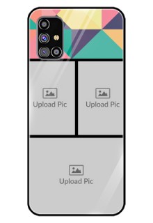Galaxy M31S Custom Glass Phone Case  - Bulk Pic Upload Design