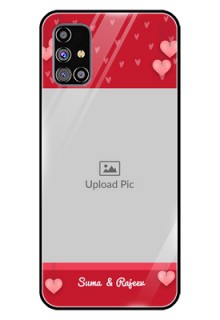 Galaxy M31S Custom Glass Phone Case  - Valentines Day Design