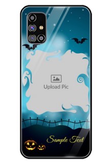 Galaxy M31S Custom Glass Phone Case  - Halloween frame design